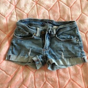 Denim shorts